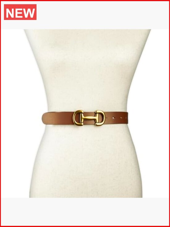 Genuine Buffalo Leather Belt with Antique Brass Buckle main image 6